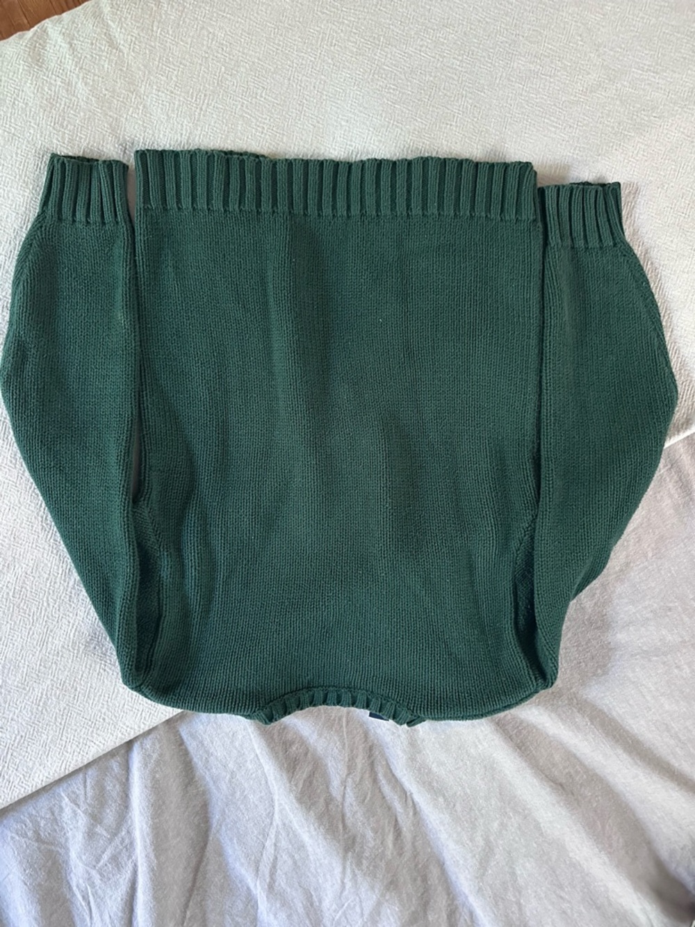Vintage Polo by Ralph Lauren green American flag sweater, size L - Picture 5 of 11
